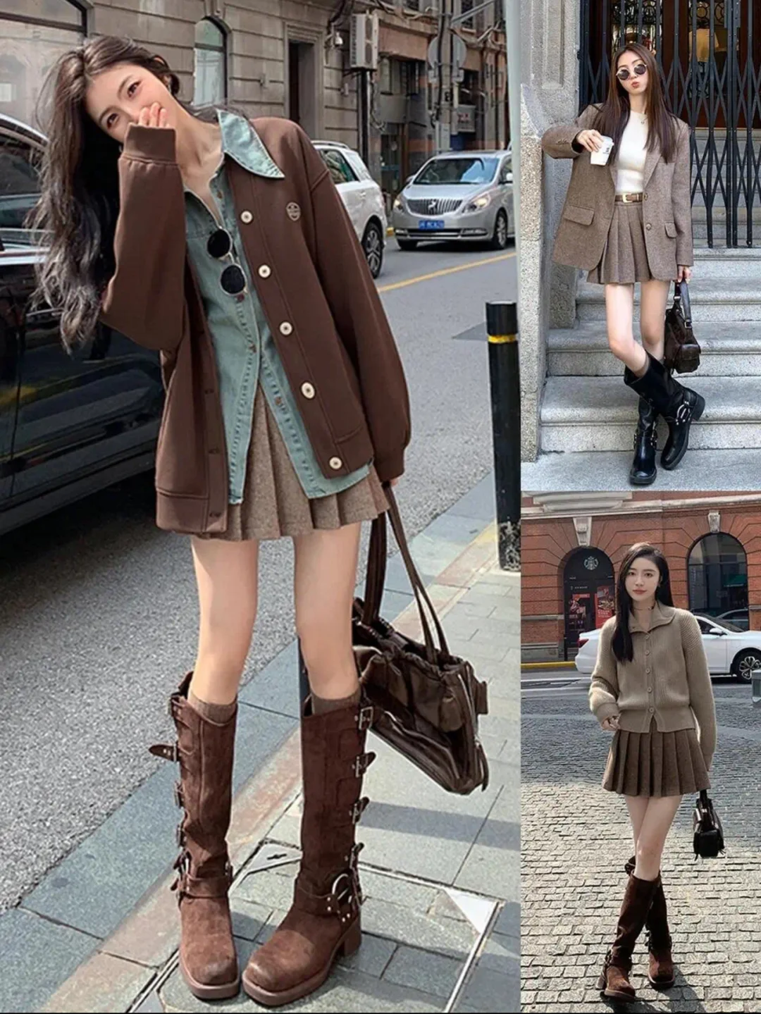 高级感满满的美拉德穿搭