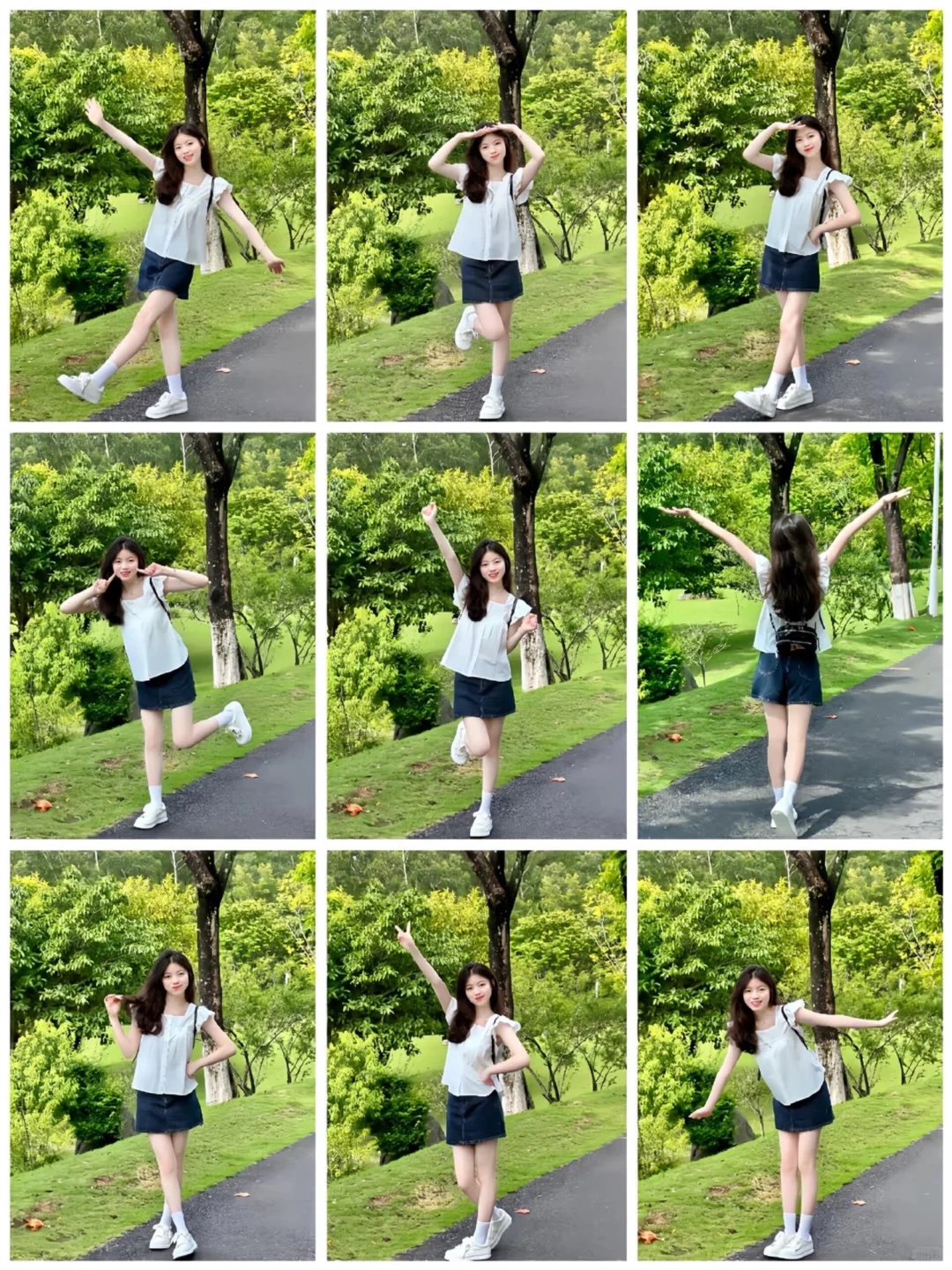 先收藏！这几个简单的动作草地拍照📷