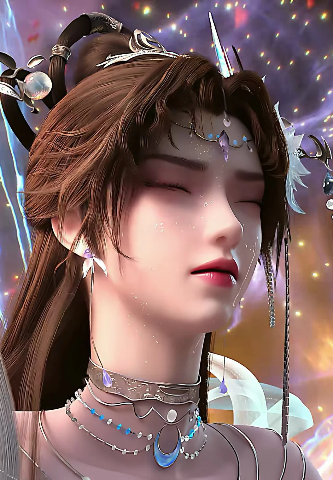 香汗淋漓的邀月