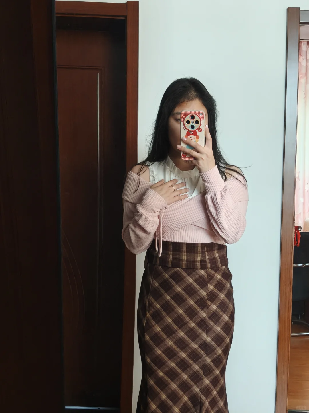 和闺蜜的清楚系穿搭！