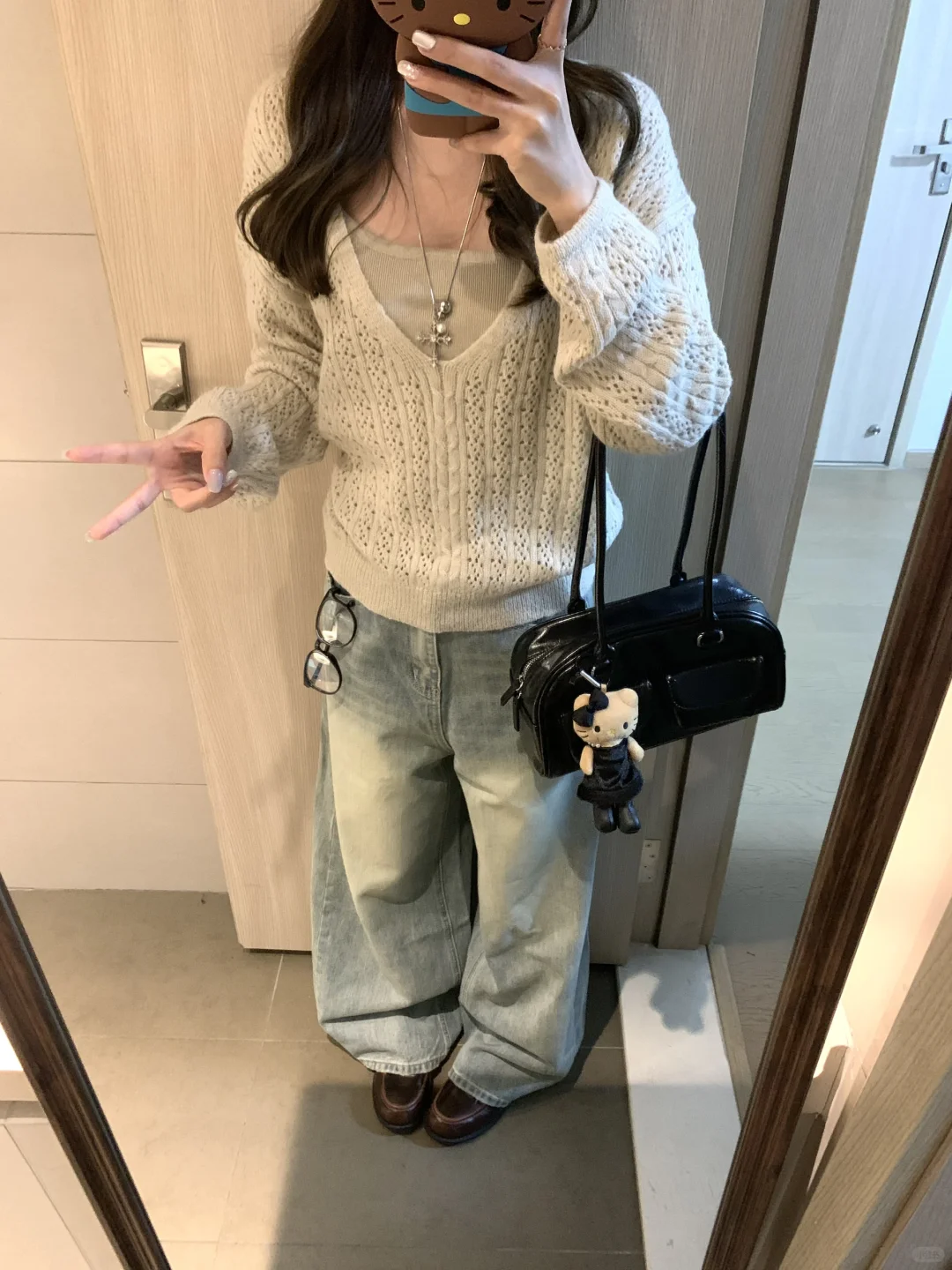 单穿毛衣的季节🤍🫧