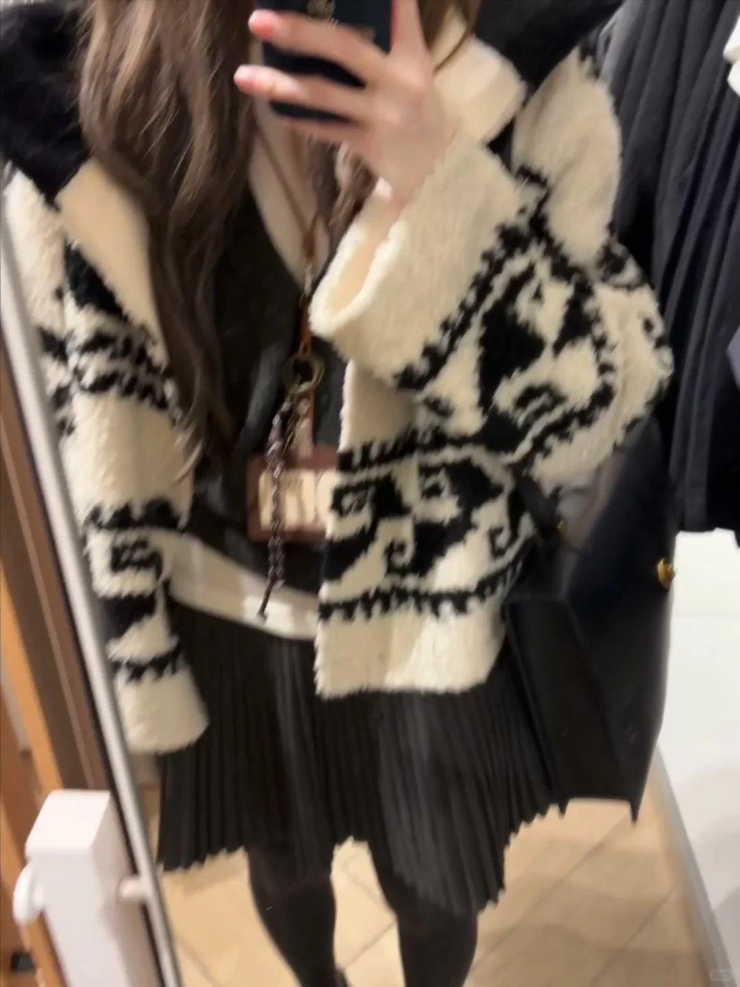 羊羔毛毛外套穿搭分享📷