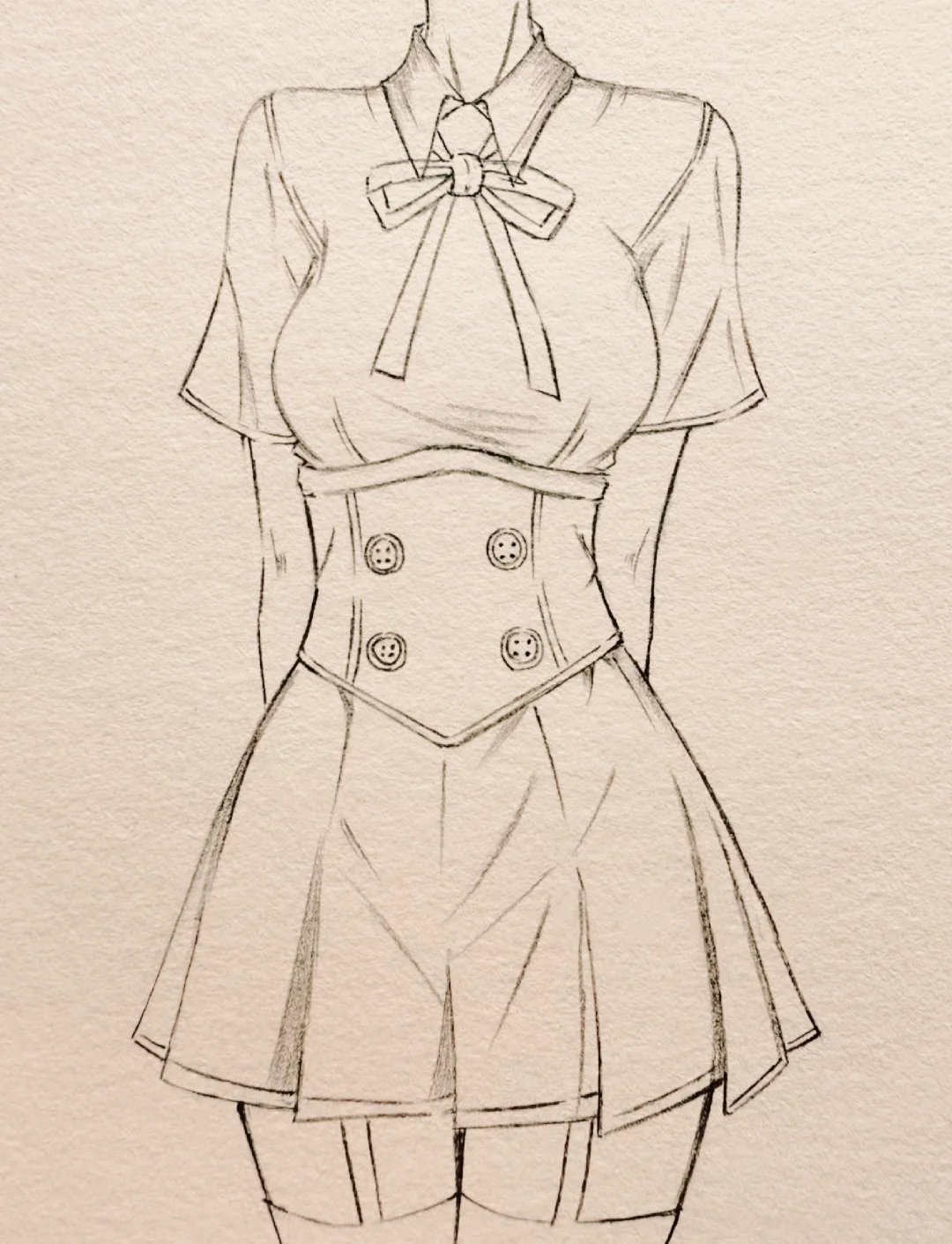 校园女神 束腰尽显身材 难以抵挡‖绘画过程