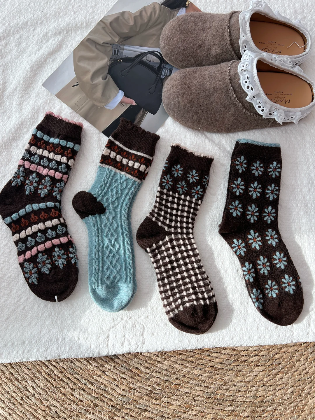 天呐‼️这组可露丽配色袜子也太美了吧！！