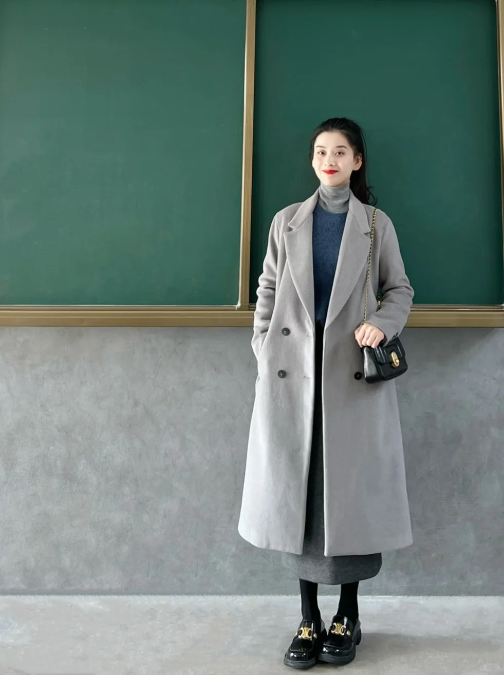 教师小姐姐 | 18套冬天不露腿穿搭