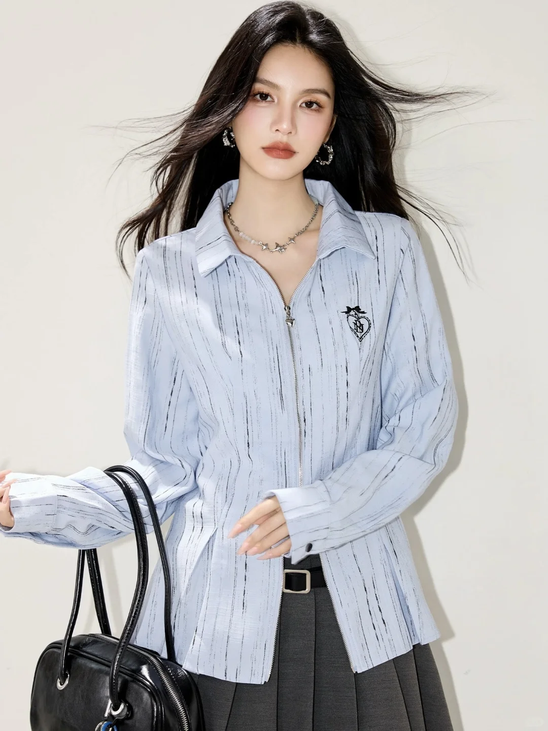 我滴天🤦‍♀️40➕的条纹衬衫⁉️设计感拉满