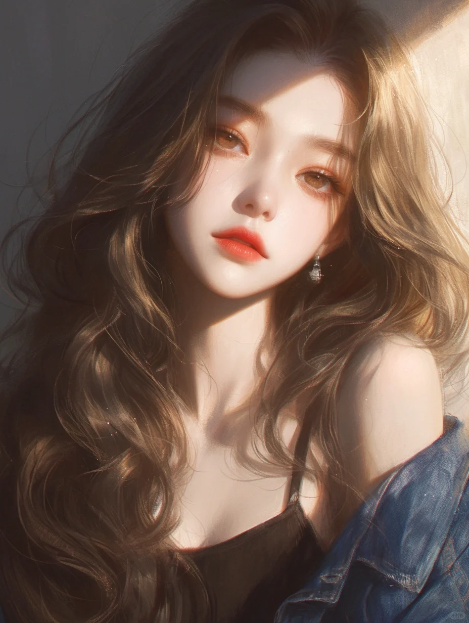 来自牛仔衫的诱惑 |高级氛围感女头