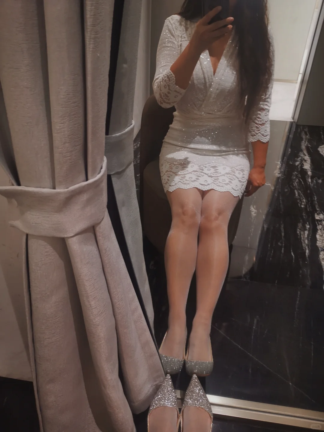 好爱的blingbling蕾丝裙