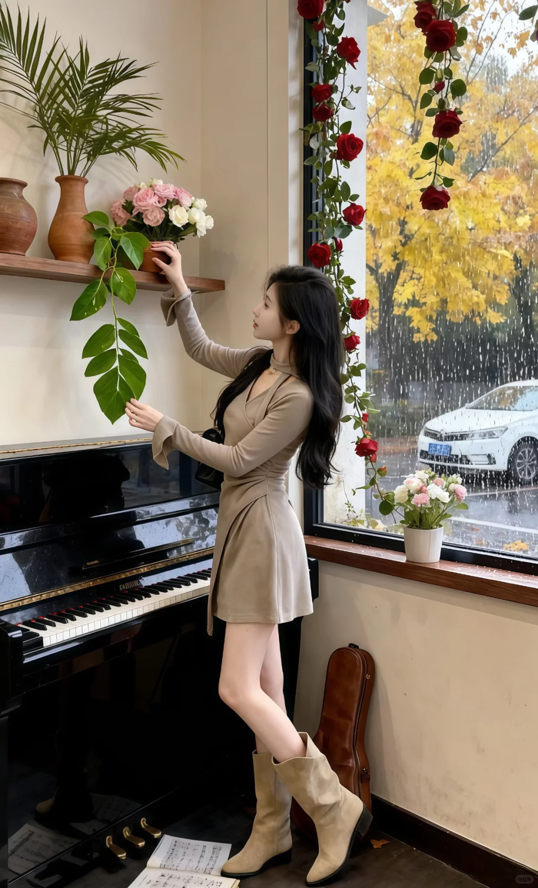 秋天的氛围感穿搭～🍂