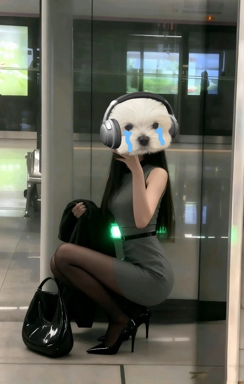 高跟鞋👠站久了也累，帮我拿一下好不