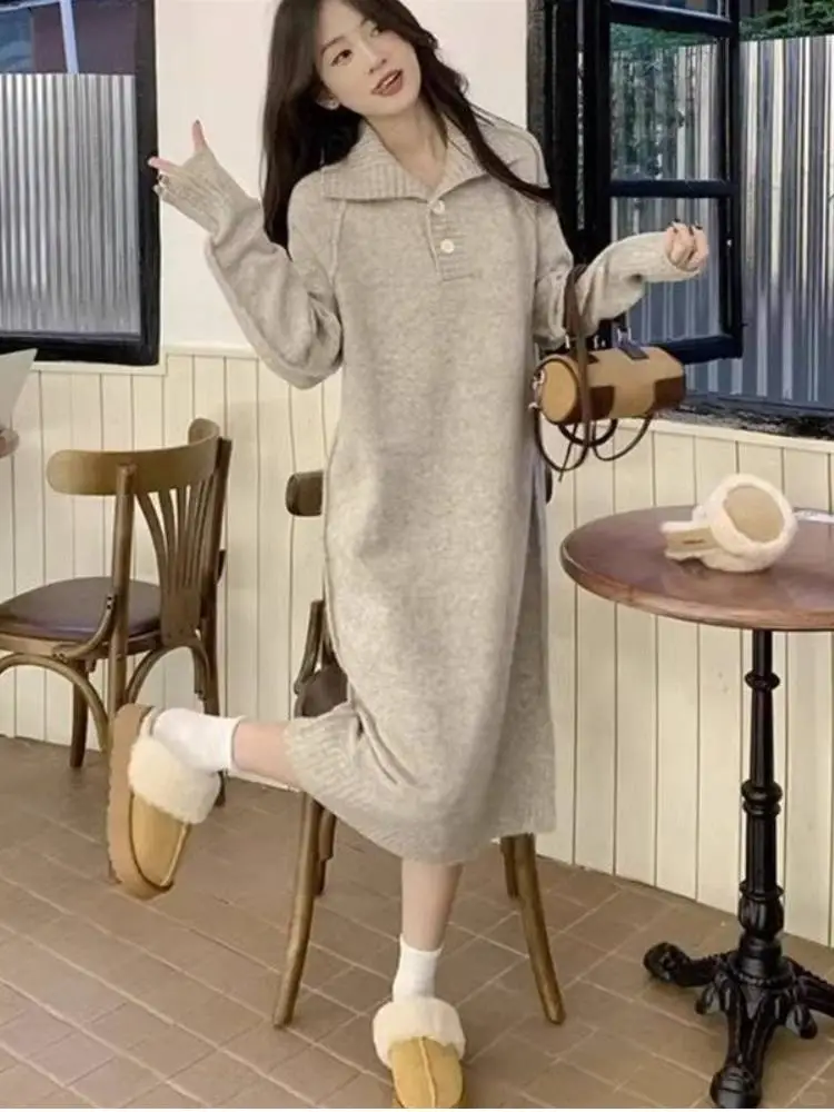 燕麦色毛衣裙｜一件搞定秋冬法式慵懒🍂