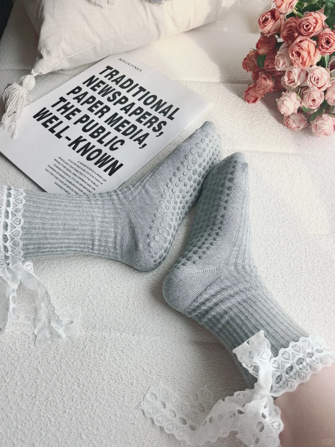 超美的瑜伽地板袜