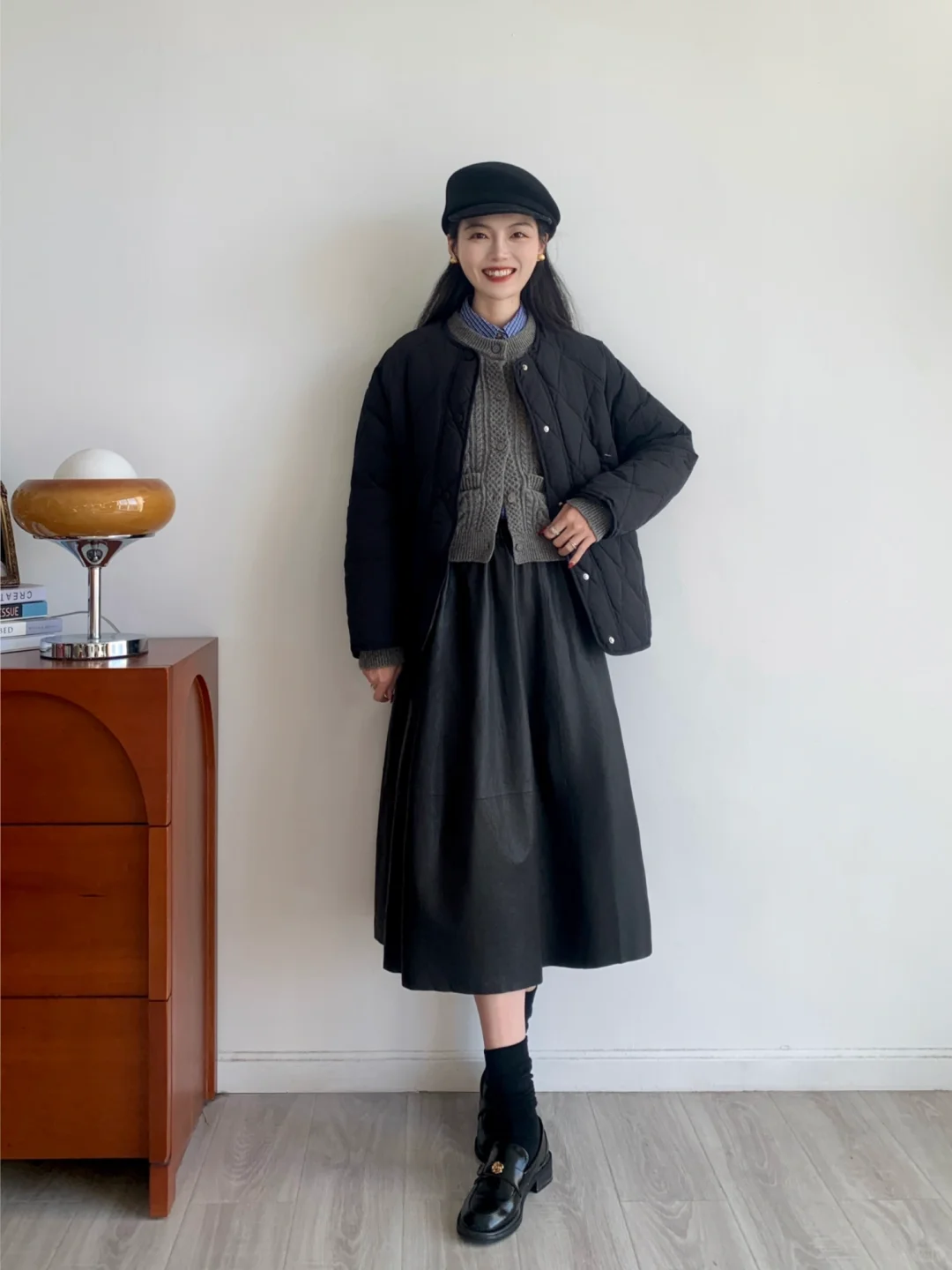 梨形一周穿搭，冬天穿灰黑色太高级啦～