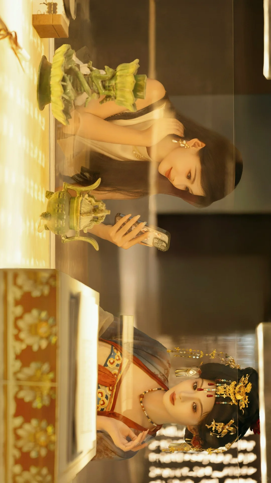 在博物馆拍到前世今生太有穿越感了