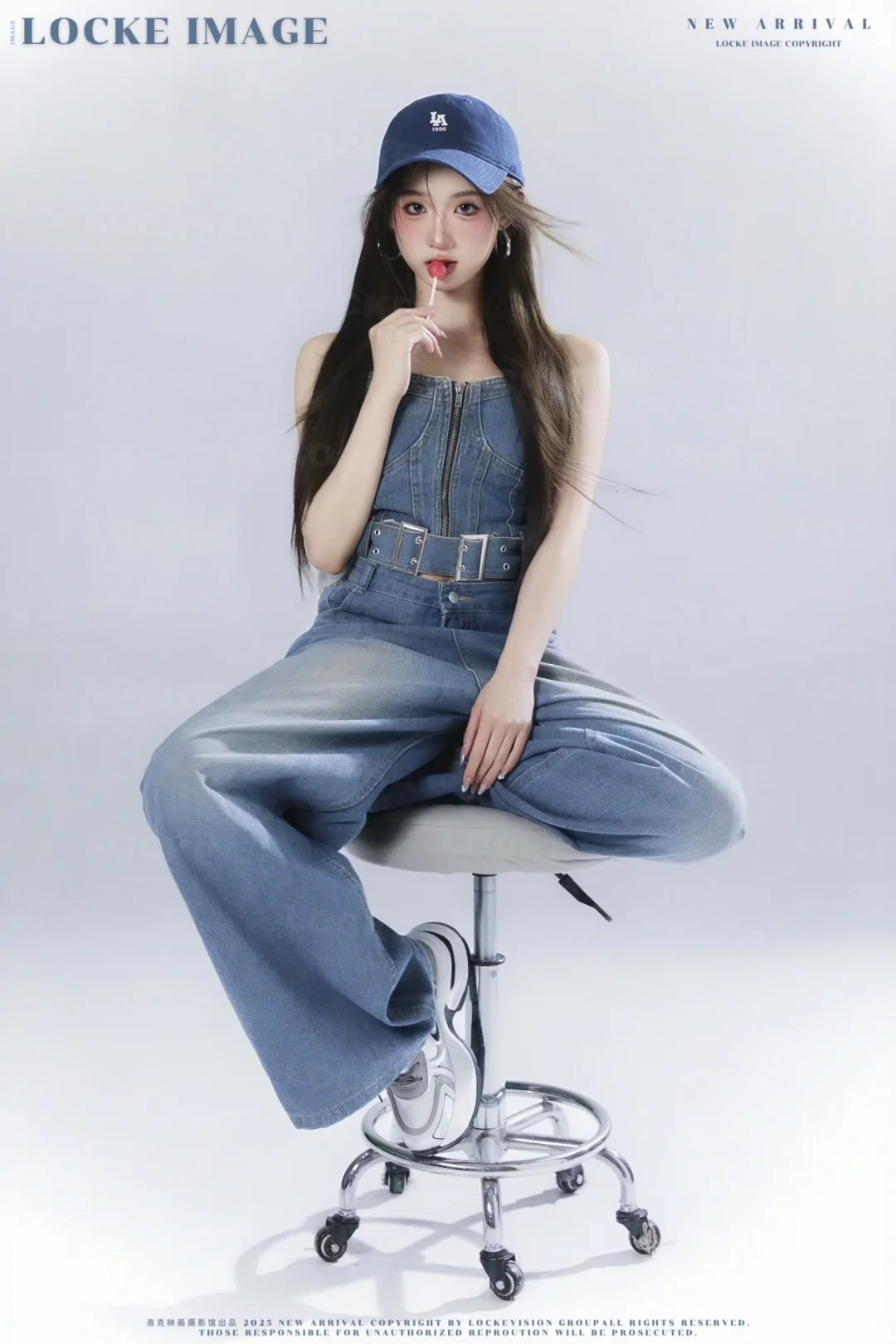 韩系ins风📸甜酷辣妹牛仔画报风写真