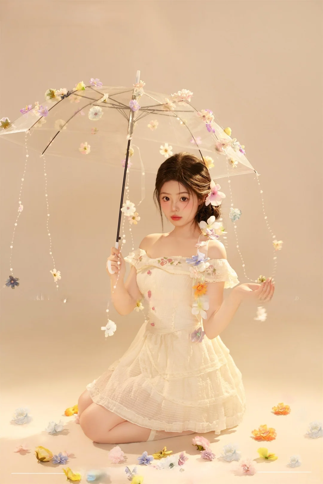 哦莫～这个花伞写真也太少女了吧🌷