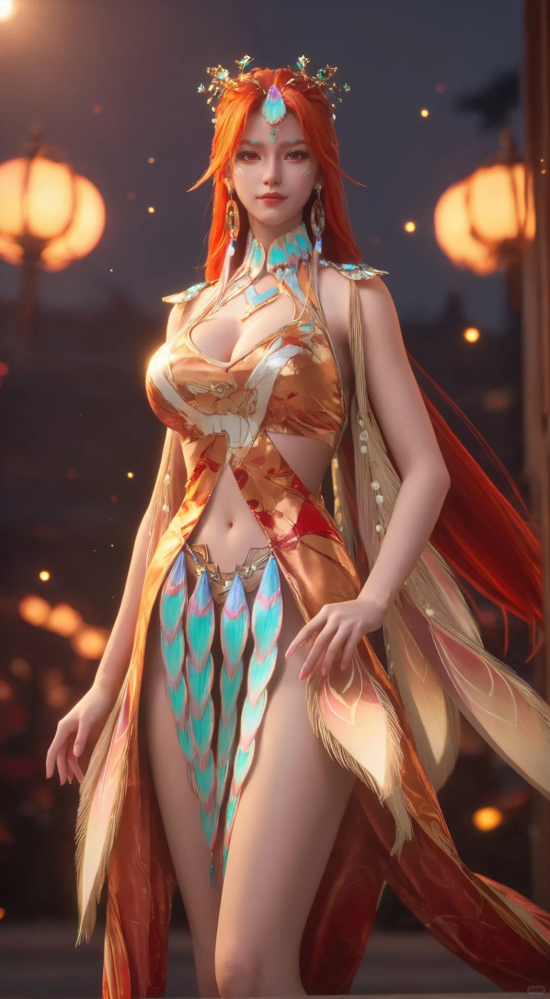 《国漫女神级建模！凤凰系御姐杀疯了谁懂！》