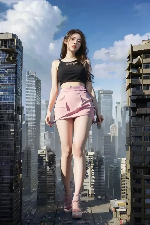 依旧是仰视加一张女巨人