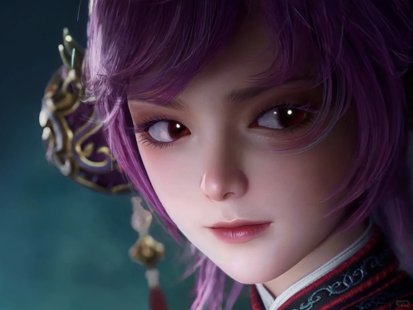 好喜欢此女的这个香囊丸子头