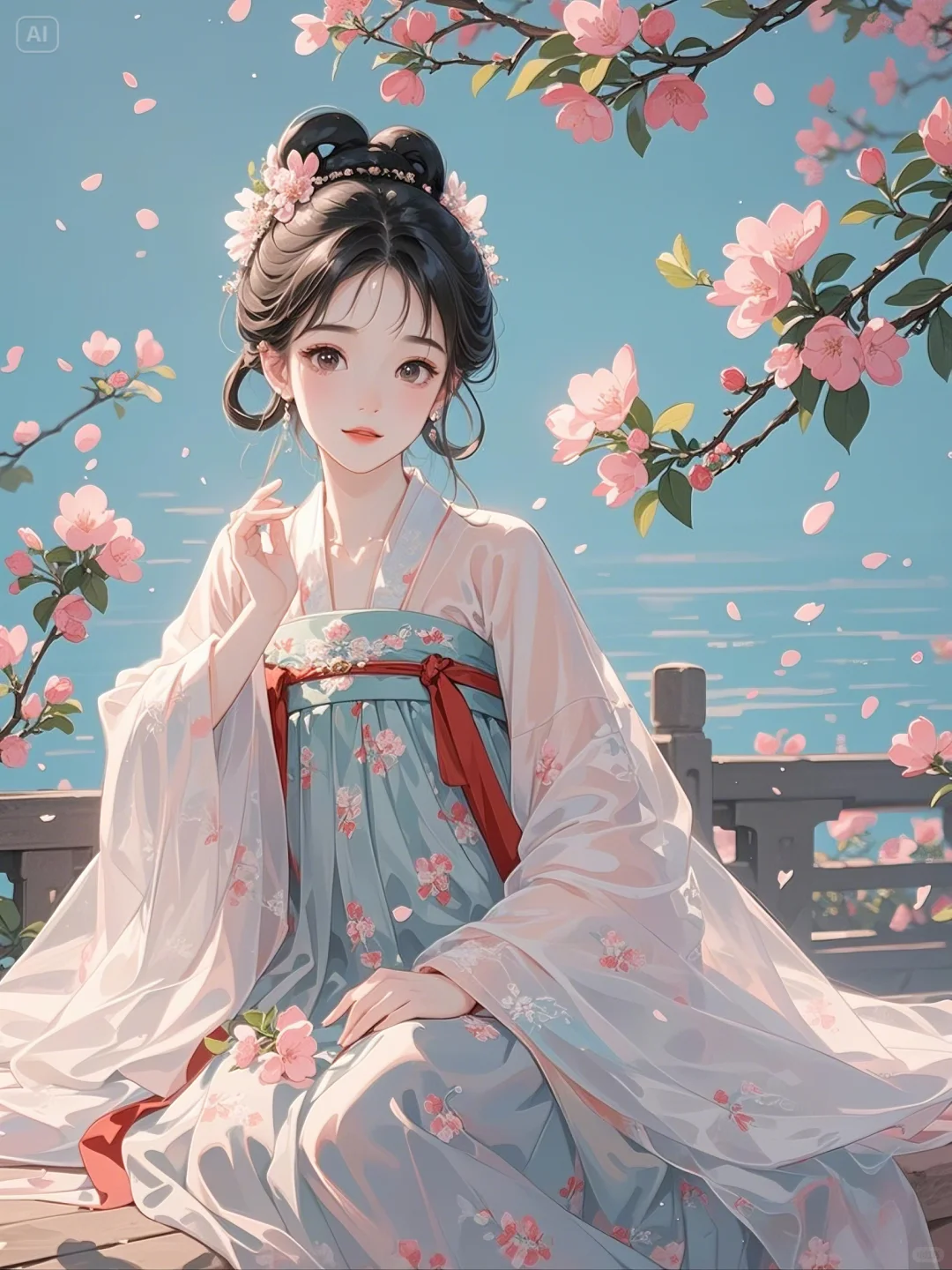 古风 |挽纱轻罗，于清风繁花间