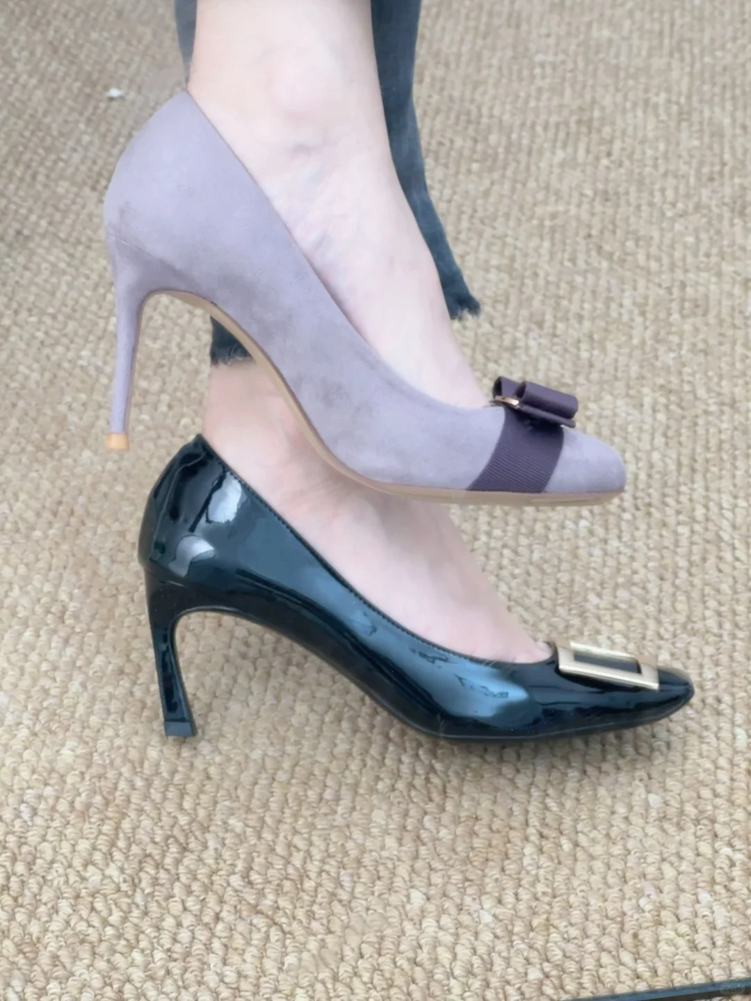 爱惨了！被这双紫色跟鞋硬控了！