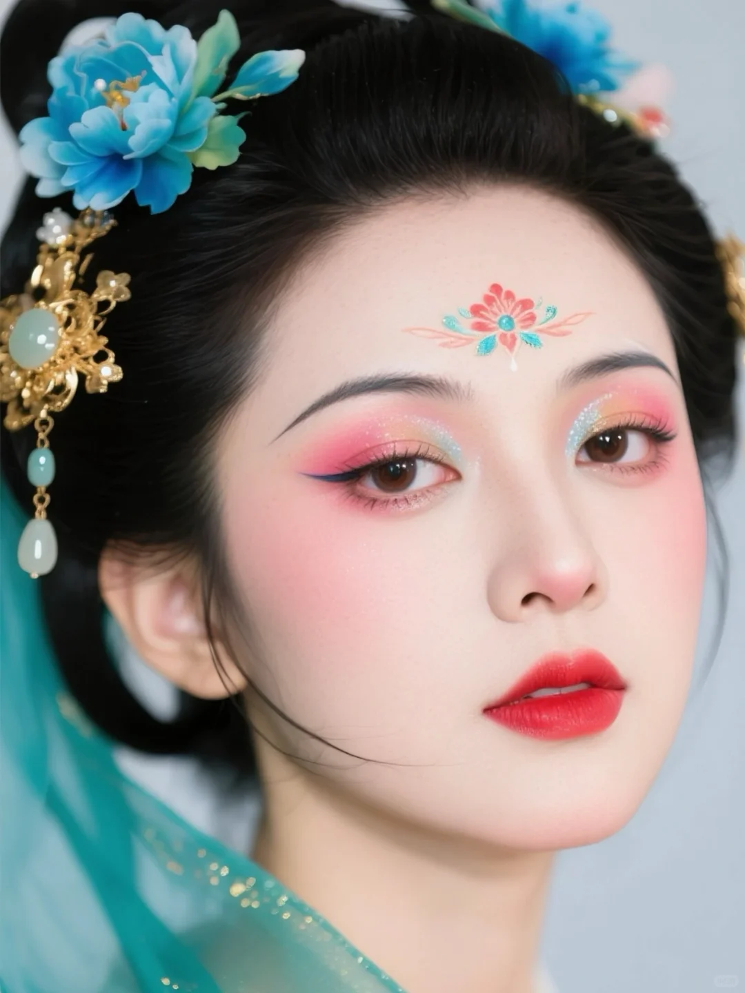 土豆的风格妆容挑战2️⃣9️⃣｜国风｜玉京碧