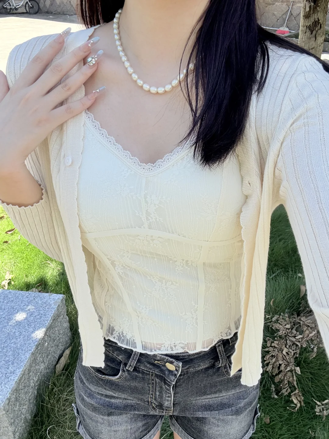 钓系姐姐穿搭🥵！巨巨巨显身材！蕾丝透视sexy