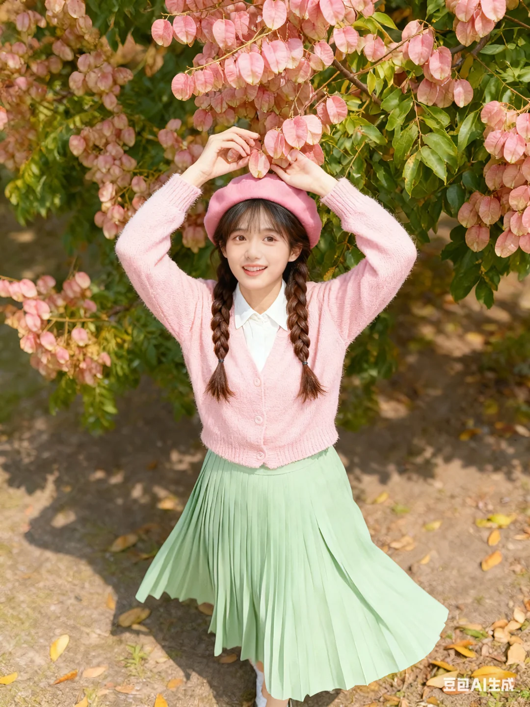 🌸秋日限定粉色浪漫｜我和栾树的温柔邂逅