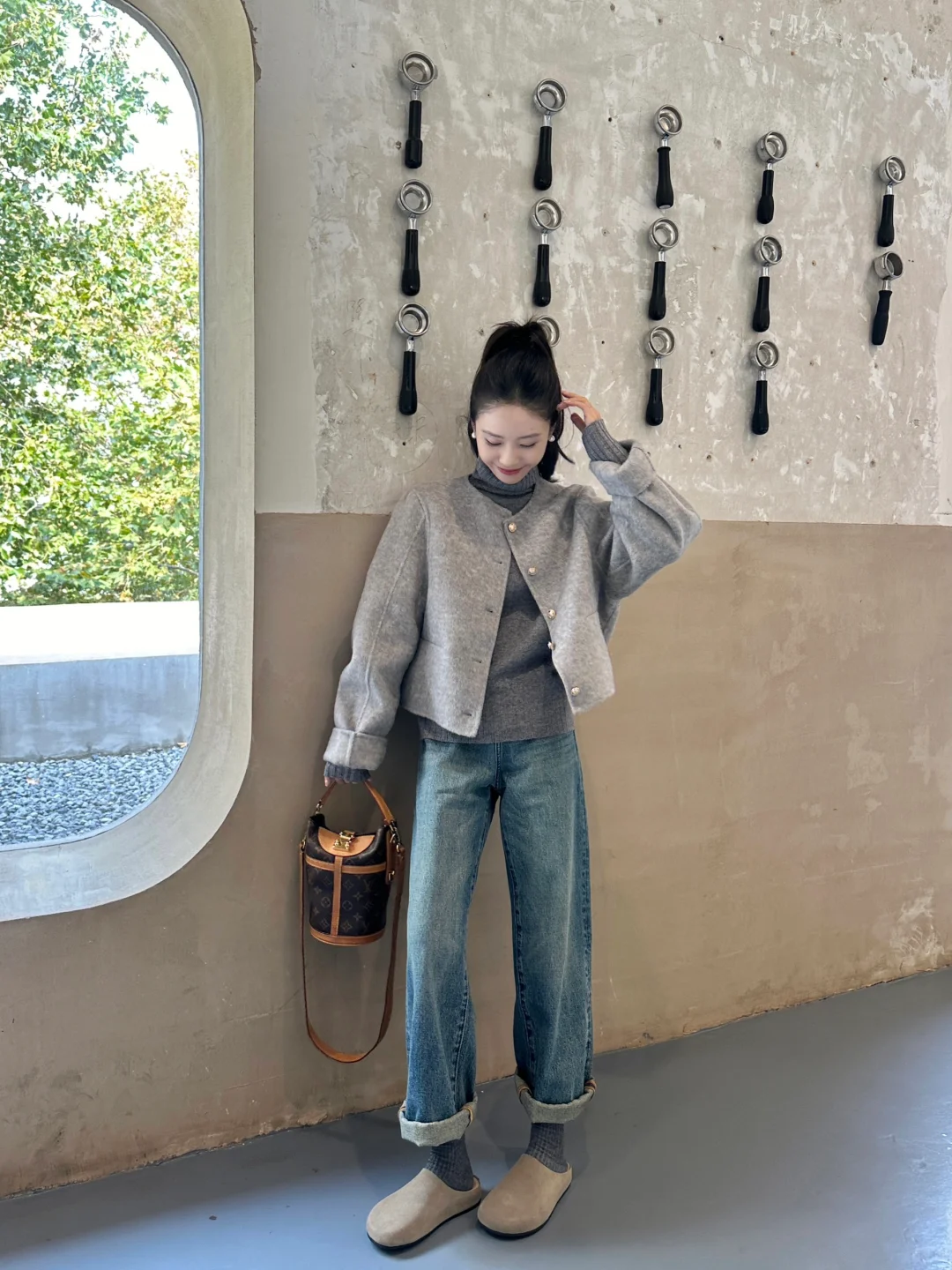 秋冬的不露腿穿搭来啦 💙