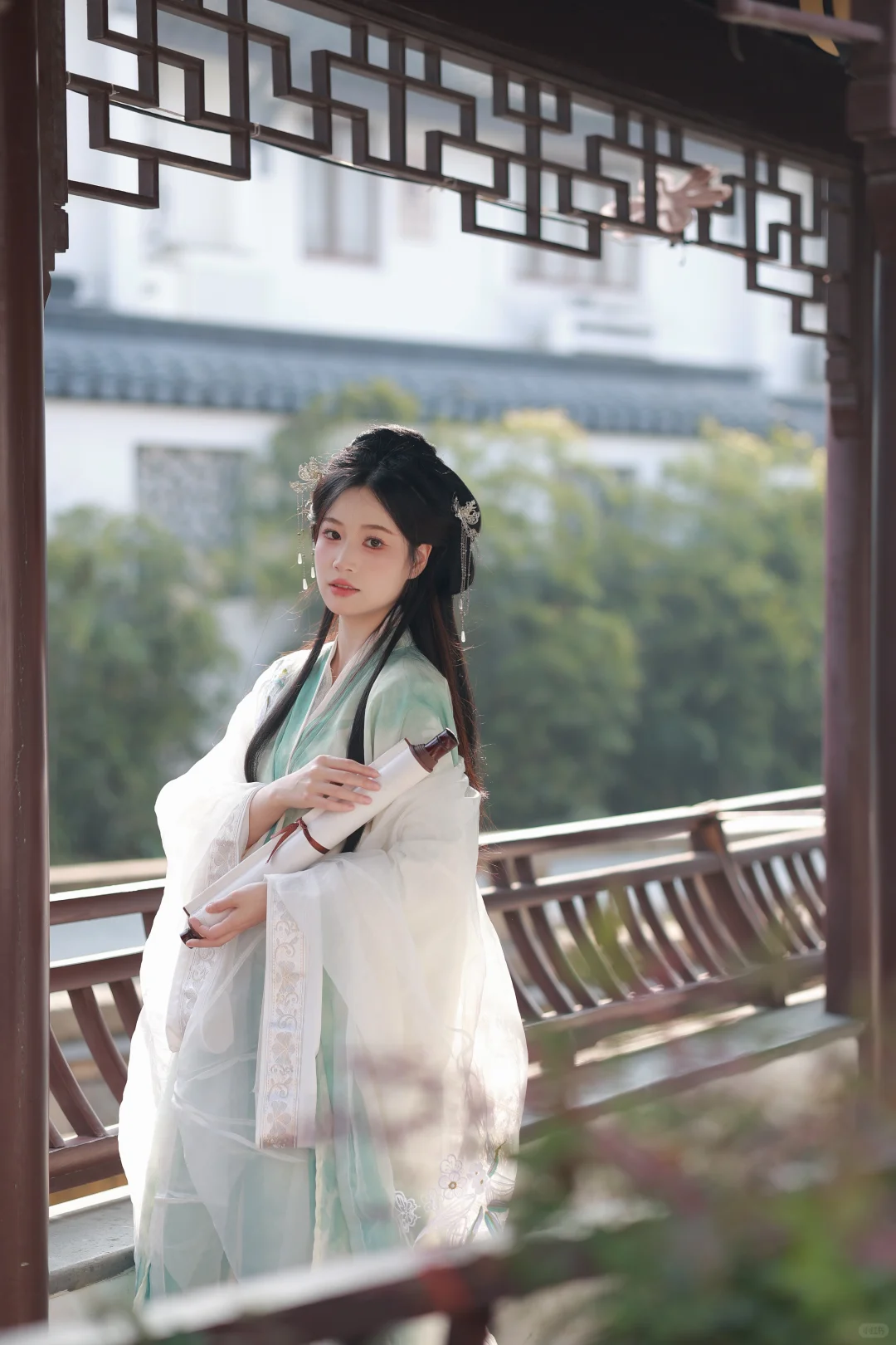 苏州平江路当了一天上官浅～