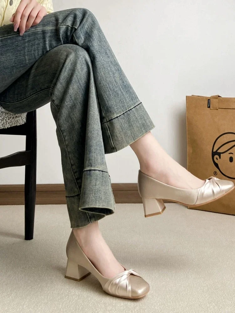 🌸韩系小香风高跟鞋真香！