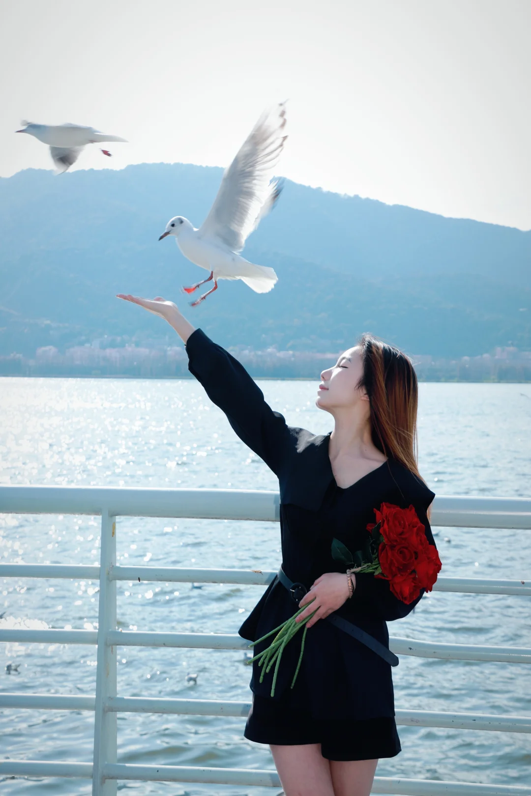 滇池拍照请认准这位年轻女摄！