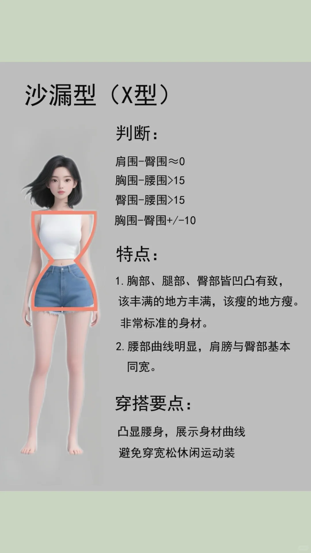 五种身材类型秒判断，让你穿搭直接开挂❗️