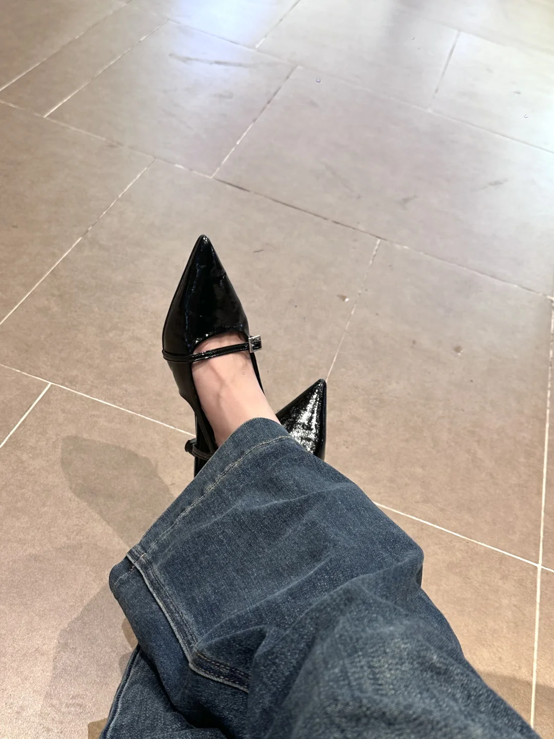 真的很喜欢高跟鞋配牛仔裤