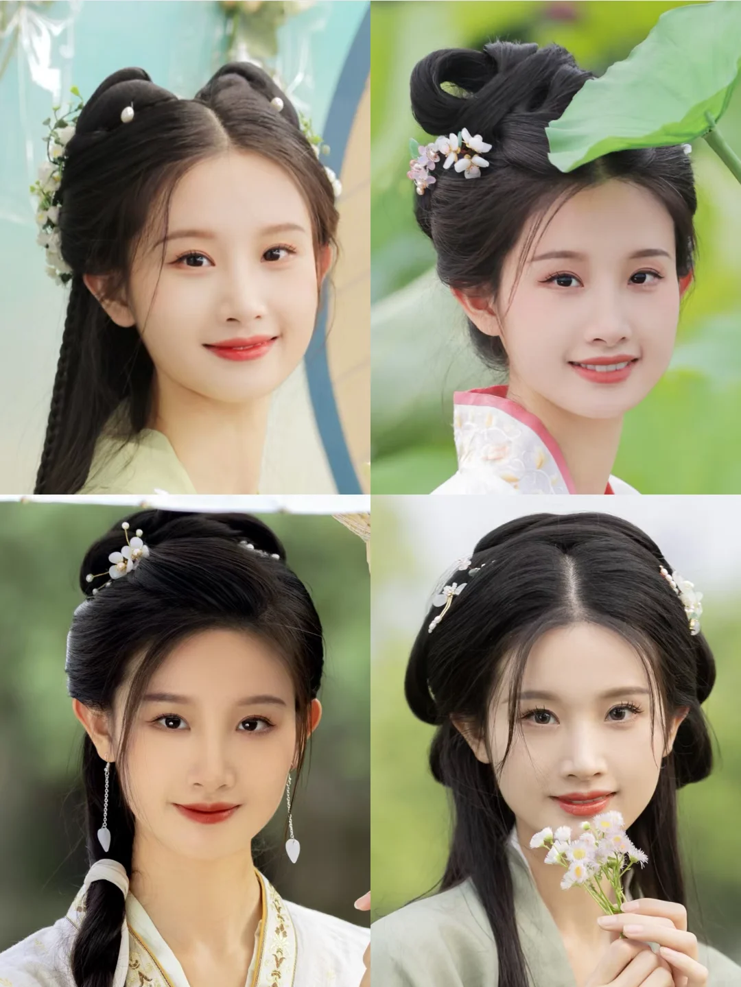 【汉服妆造图鉴】32款发型，总有一款适合你