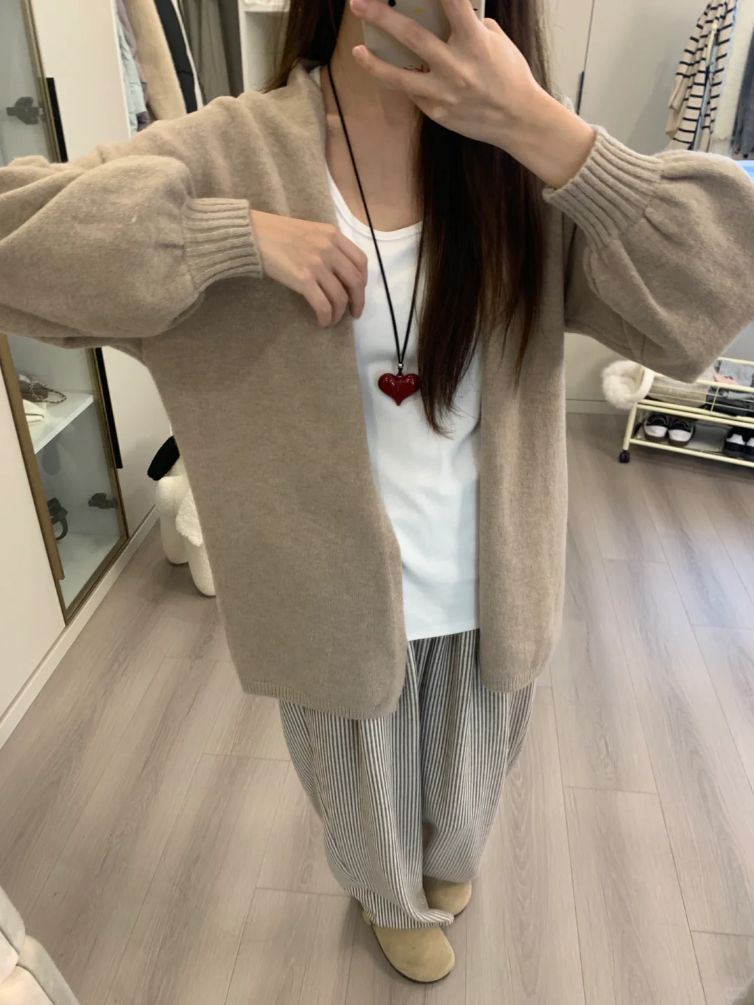 杏色系☕️温柔又随性的一套～