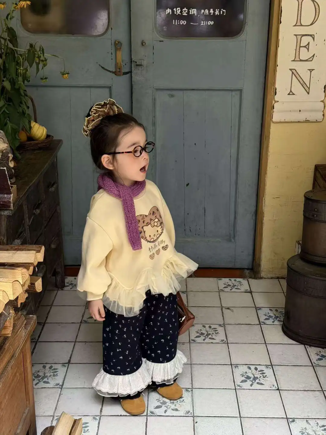 女儿冬天这么穿也太可爱了‼️