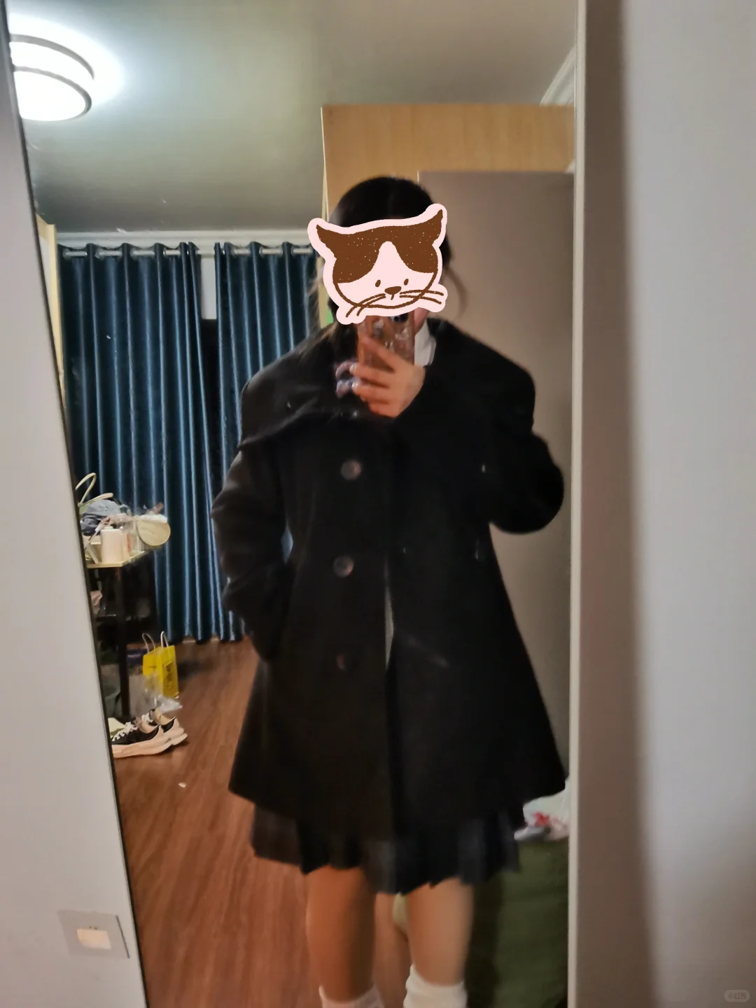 买到了版型超级好的大衣！