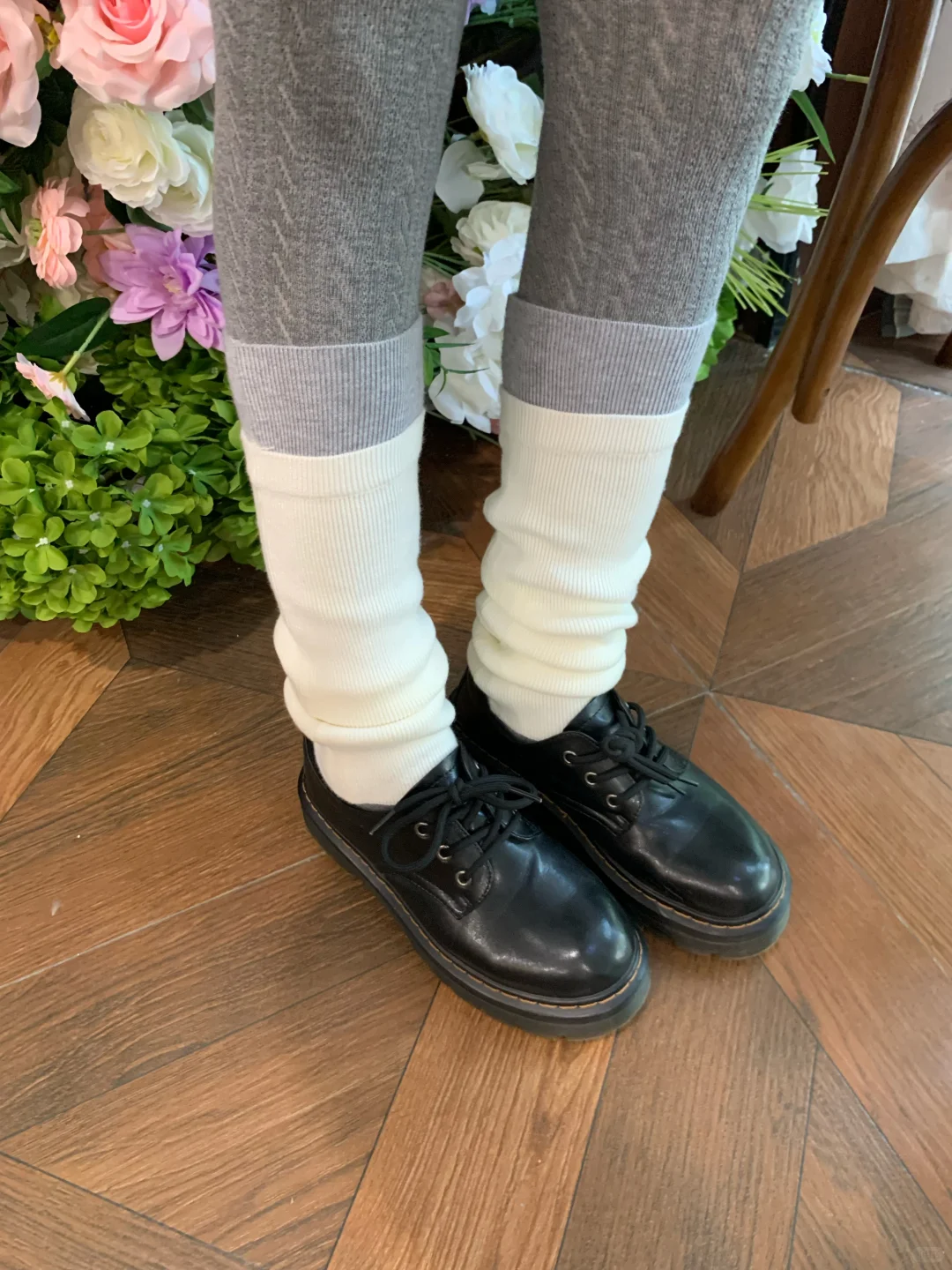 🩶秋冬堆堆袜搭配Ootd～