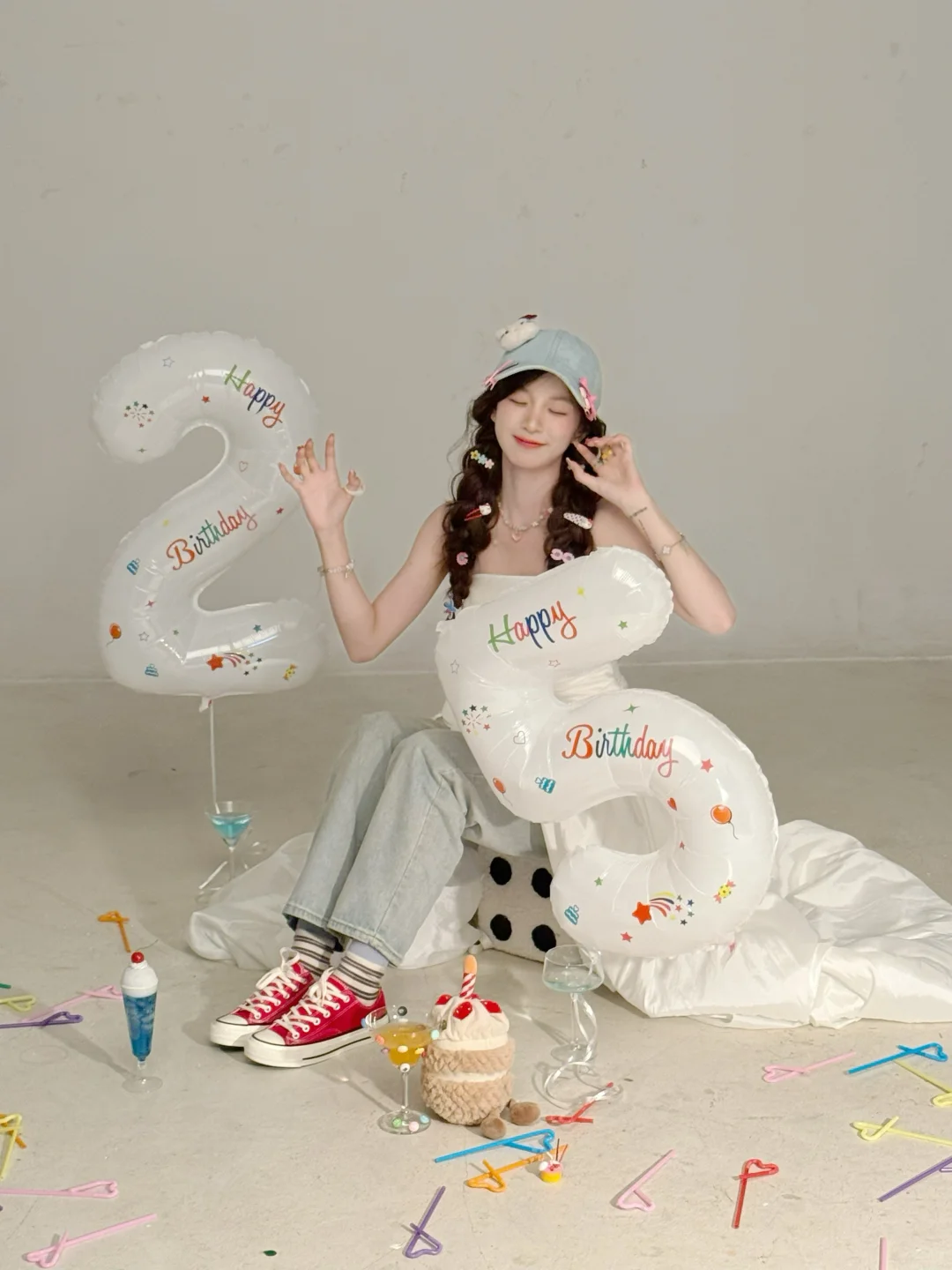 花絮9🐰 超可爱的韩系生日照！