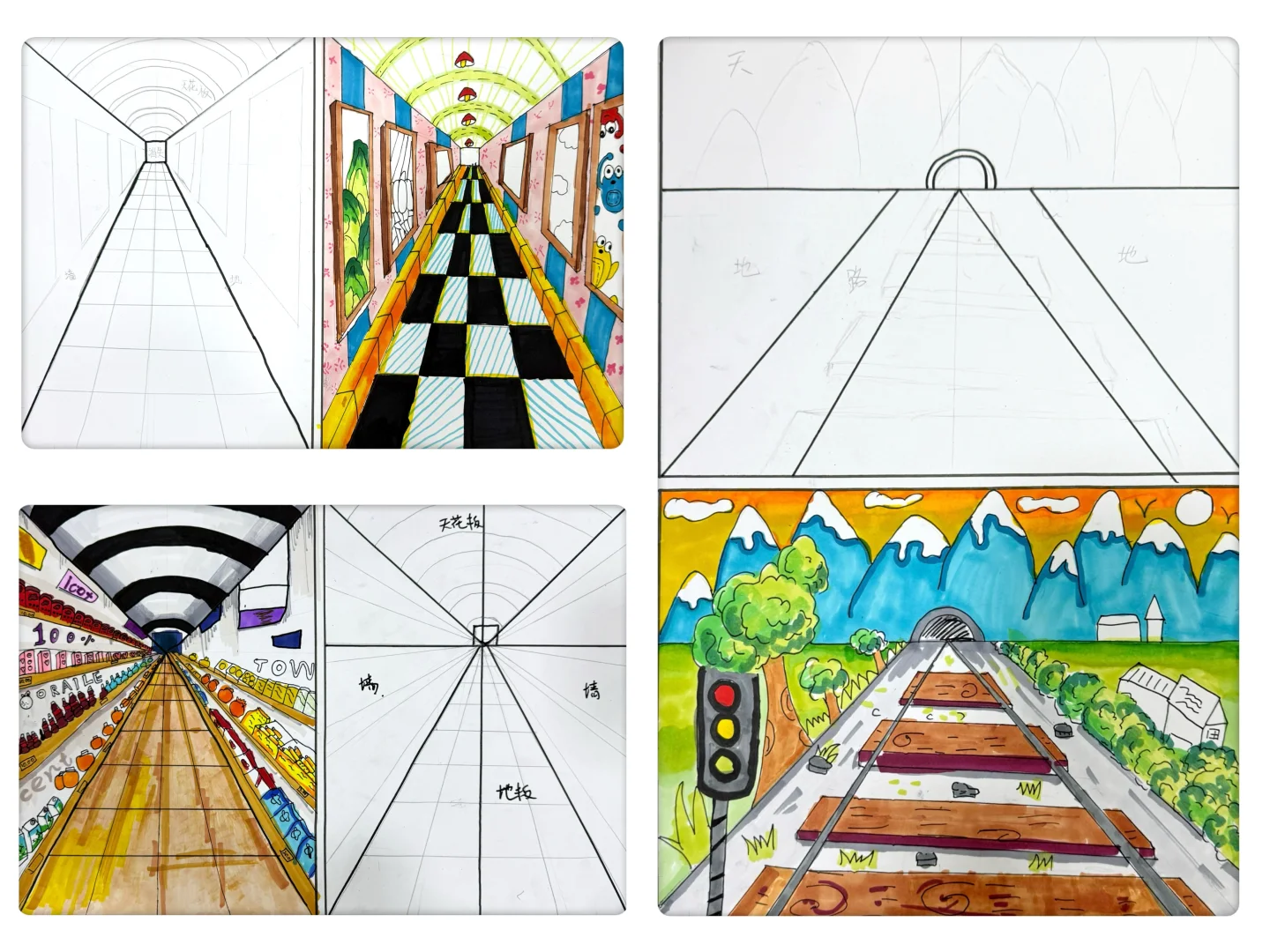 一点透视课程（学生作品