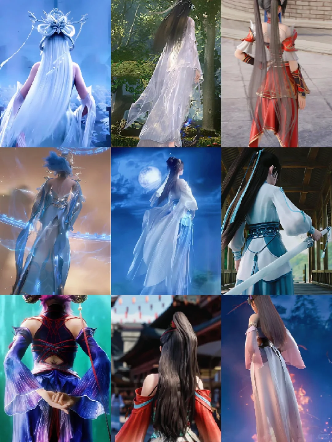 国漫女神背影杀