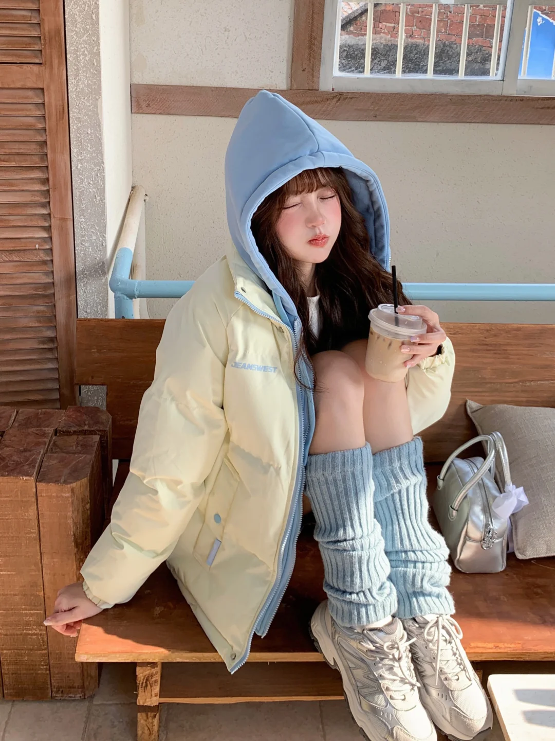 韩女冬日穿搭公式get 💛🩵