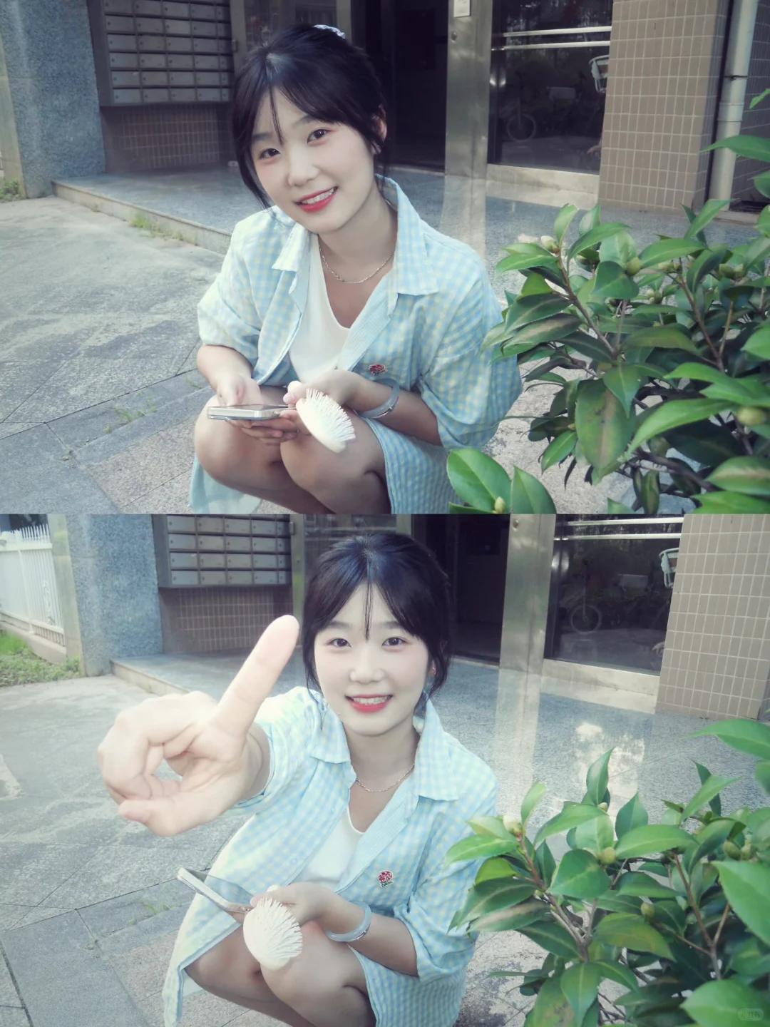 简单干净的夏天穿搭～