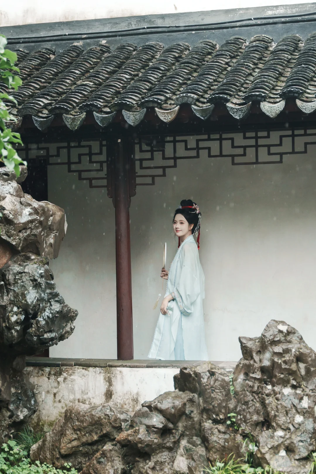 宋制簪花精修照