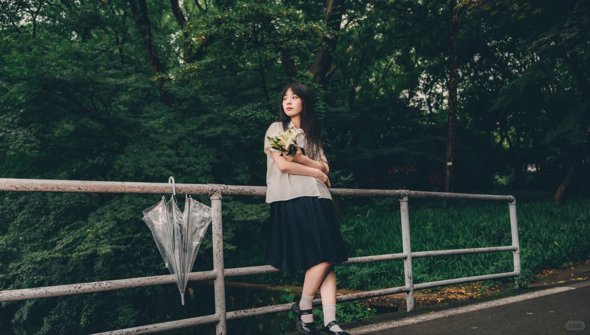 雨天的植物园简直就是现实版的言叶之庭🌿