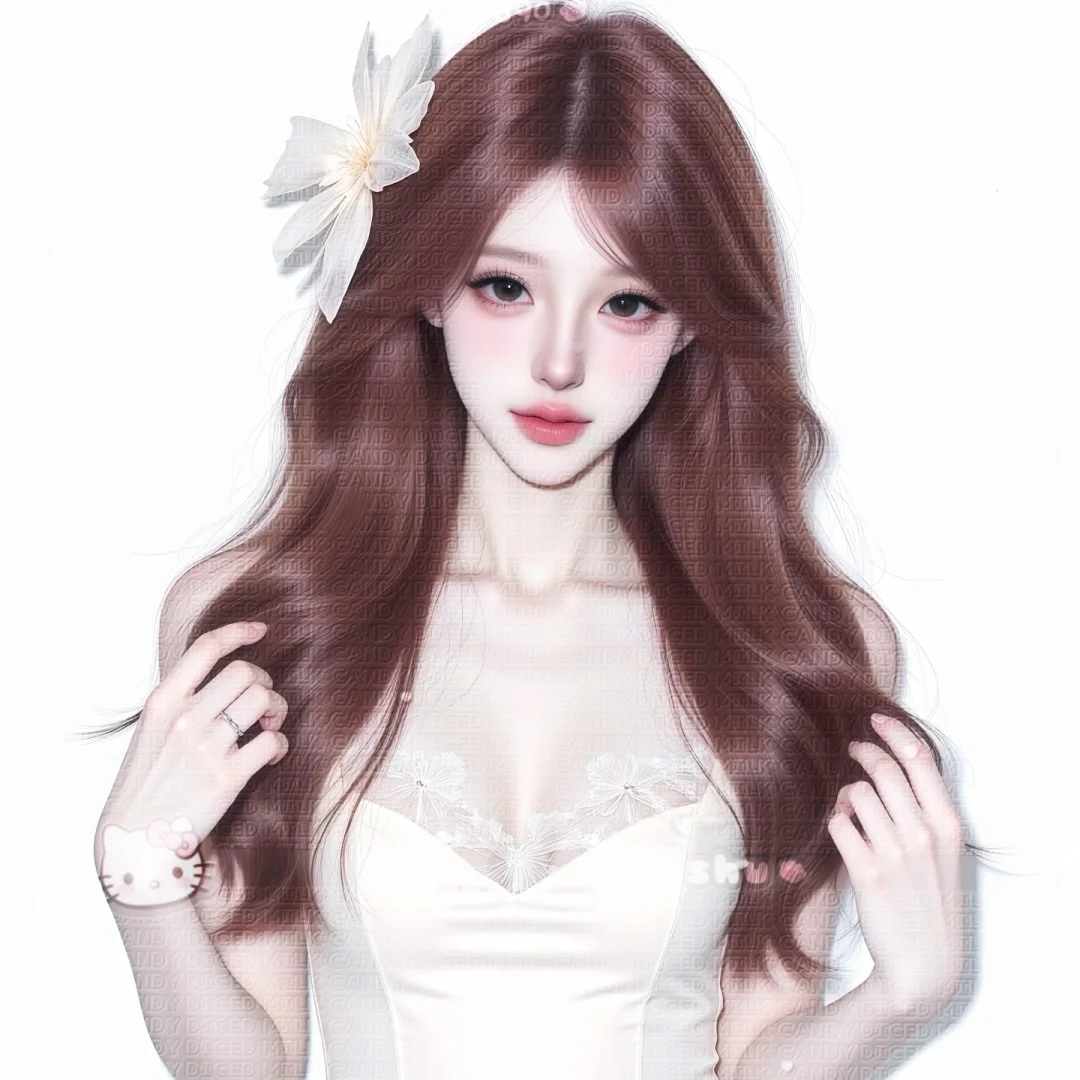 这个发色真的好韩！Ai女生头像