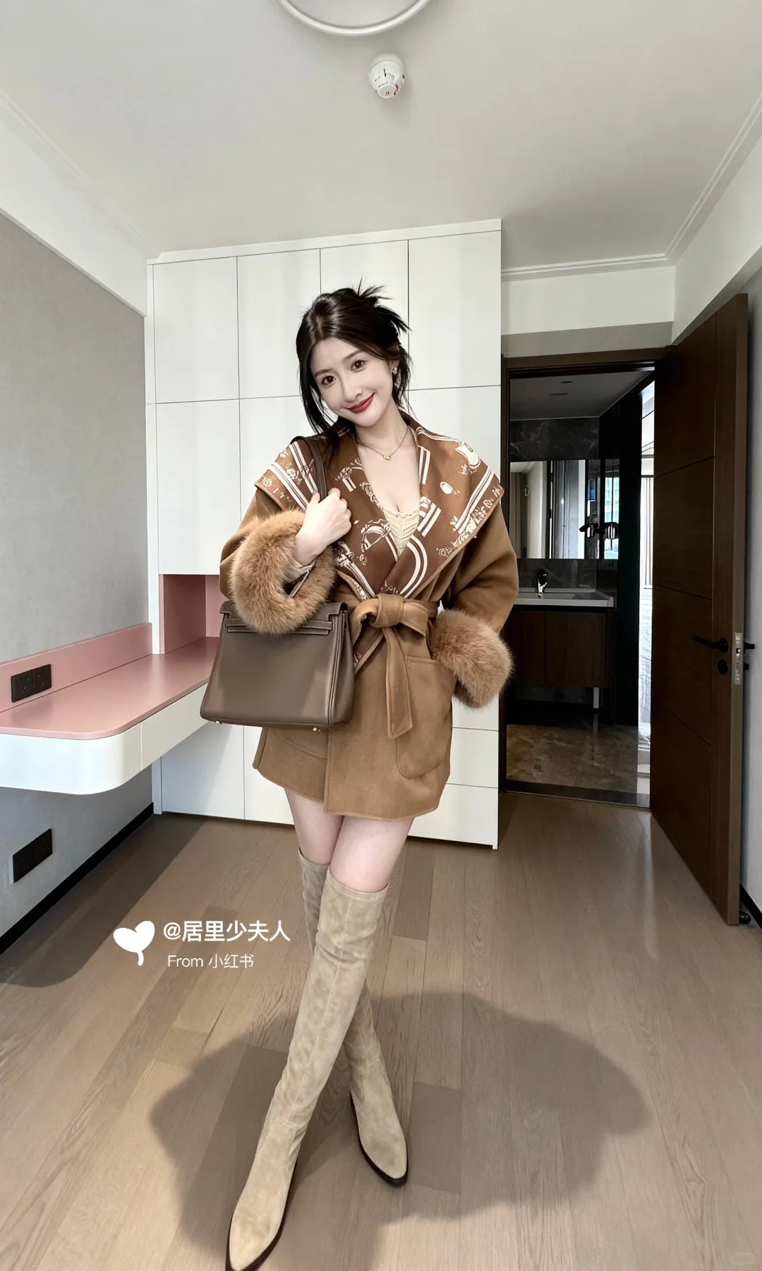 高级感驼色系 把法式优雅穿在身上