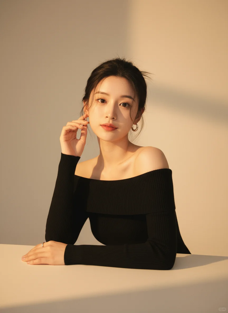 nanobanana生成暖调优雅写真（附提示词）