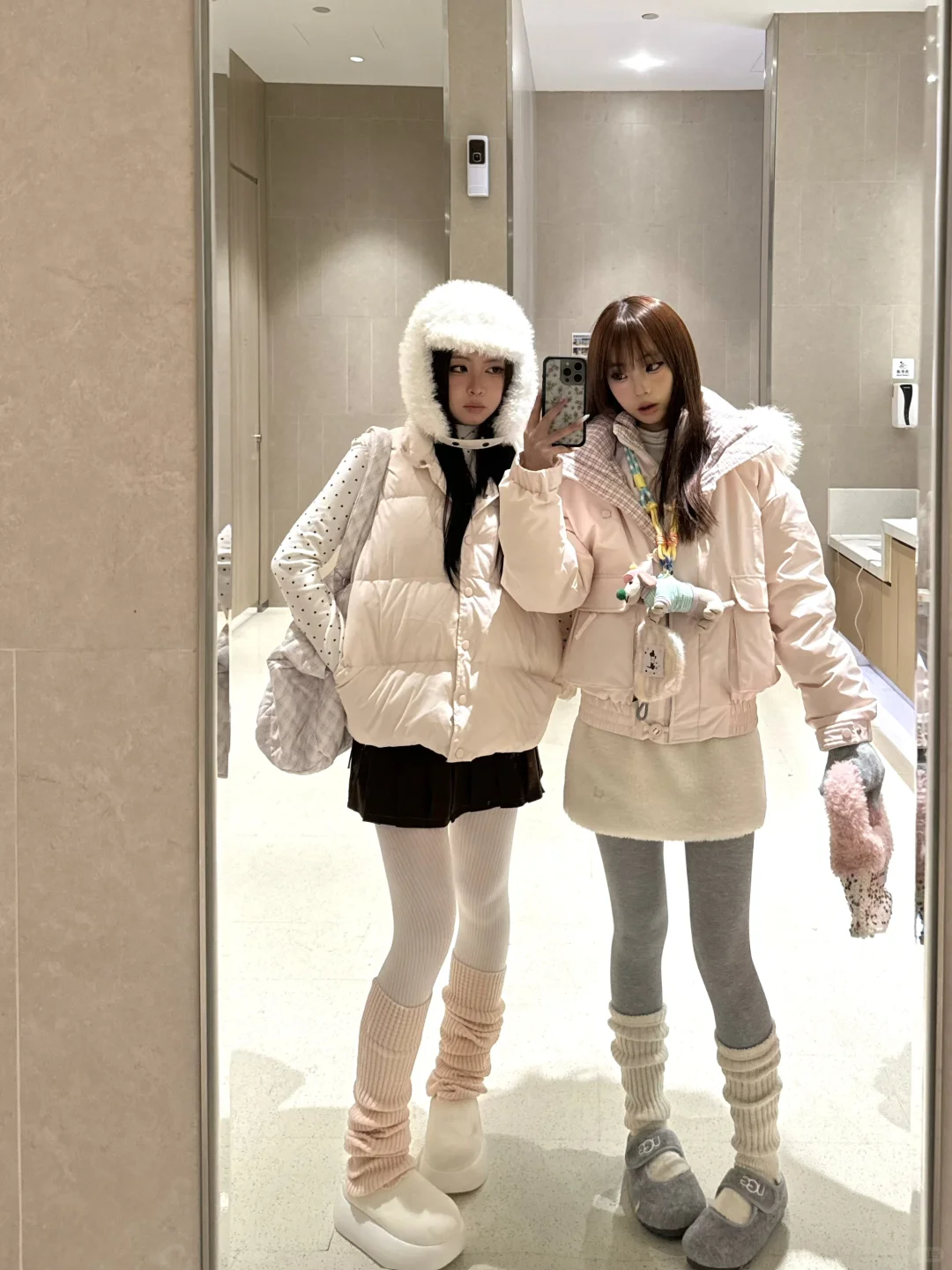 冬天和姐妹这样穿很难不喜欢🤍